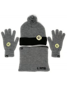 Set gorro +guantes +braga harry potter MENI780770 kiwiku.com