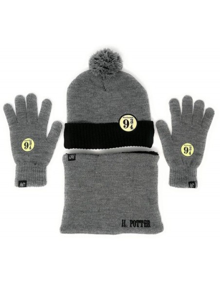 Set gorro +guantes +braga harry potter MENI780770 kiwiku.com