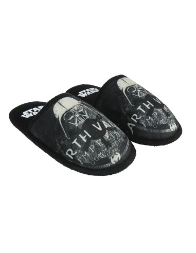 Zapatillas de casa abierta premium star wars, Color Negra, 2300003305 kiwiku.com