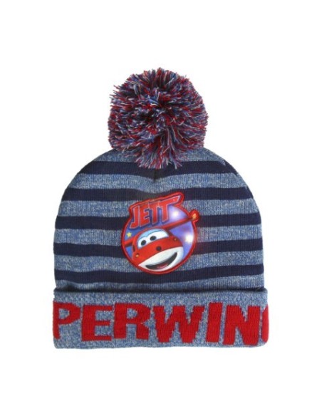 Gorro luces super wings, Color Azul, TALLA ÚNICA 2200002565 kiwiku.com