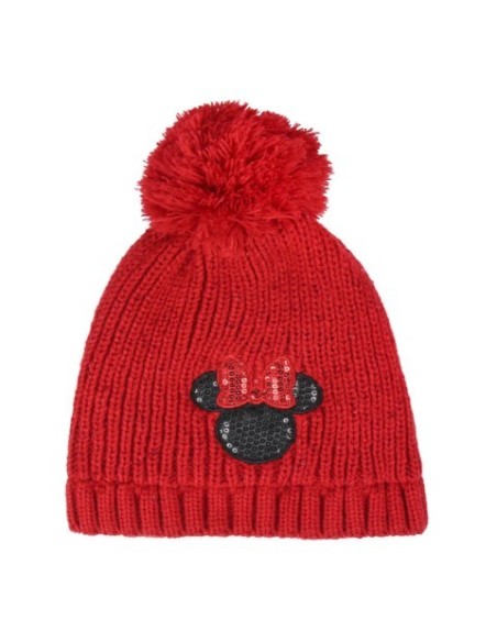 Gorro pompon minnie, Color Rojo, TALLA ÚNICA 2200004283 kiwiku.com