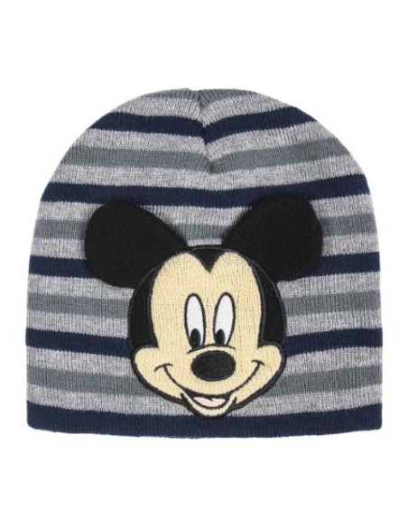 Gorro con aplicaciones mickey, Color Gris, TALLA ÚNICA 2200004415 kiwiku.com
