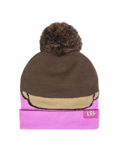 Gorro con aplicaciones lol, Color Rosa, TALLA ÚNICA 2200004417 kiwiku.com