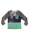 Camiseta manga larga mickey, Color Gris