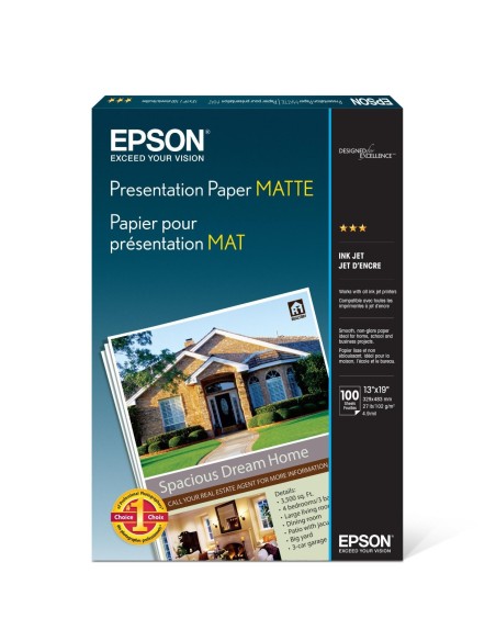 Epson C13S041069 - Papel fotográfico para impresoras, A3+, 100 hojas