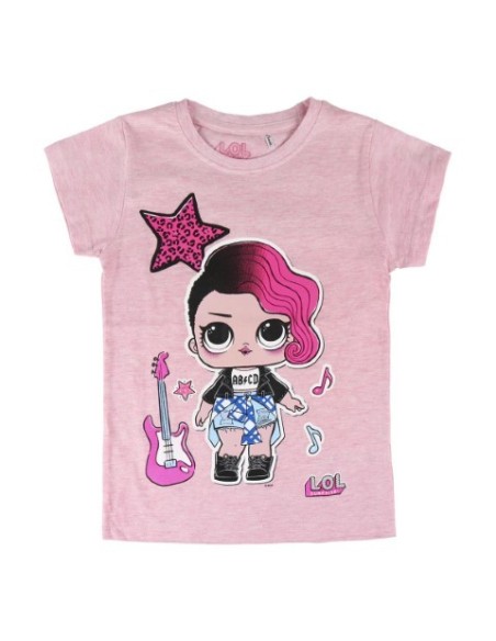 Camiseta corta single jersey lol, Color Rosa 2200004045 kiwiku.com