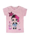 Camiseta corta single jersey lol, Color Rosa