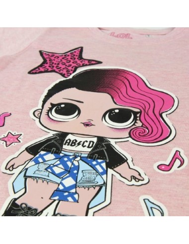 Camiseta corta single jersey lol, Color Rosa 2200004045 kiwiku.com