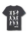 Camiseta corta single jersey fortnite, Color Negra