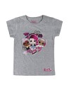 Camiseta corta single jersey lol, Color Gris