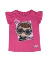 Camiseta corta premium single jersey lol, Color Fucsia