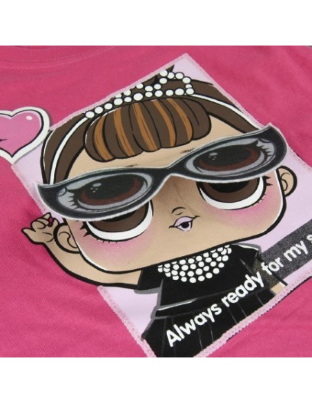 Camiseta corta premium single jersey lol, Color Fucsia 2200004039 kiwiku.com