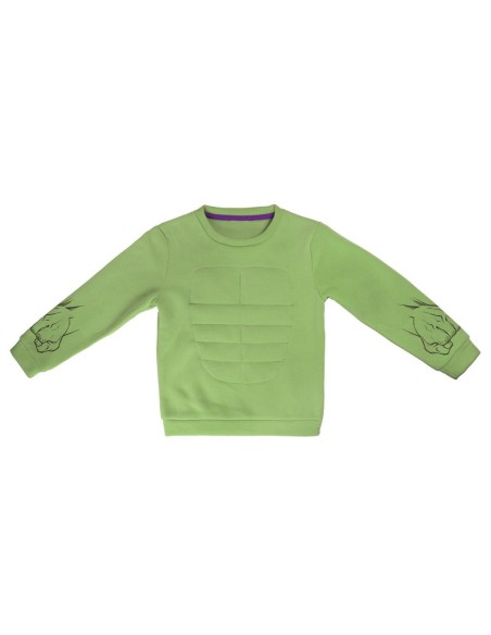 Sudadera avengers hulk, Color Verde 2200003179 kiwiku.com