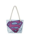 Bolso de playa superman, Azul