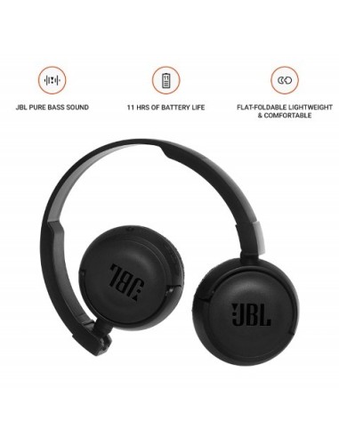 JBL, Auriculares de diadema T460BT, Color Negro JBLT460BTBLK kiwiku.com