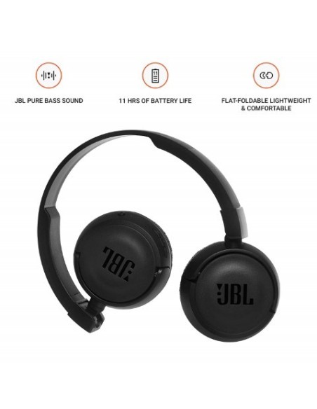 JBL, Auriculares de diadema T460BT, Color Negro JBLT460BTBLK kiwiku.com