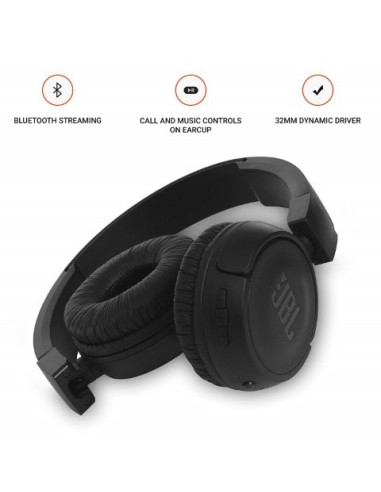 JBL, Auriculares de diadema T460BT, Color Negro JBLT460BTBLK kiwiku.com