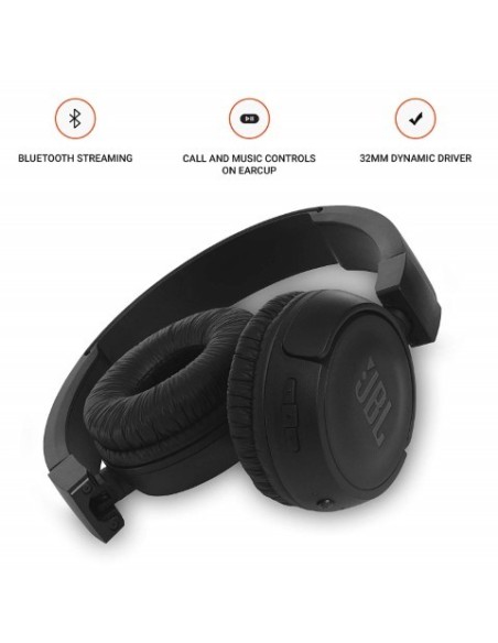 JBL, Auriculares de diadema T460BT, Color Negro JBLT460BTBLK kiwiku.com