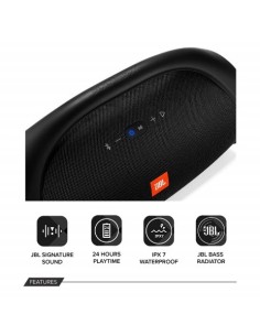 JBL, Altavoz inalámbrico bluetooth boombox, Color Negro  kiwiku.com 2