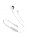 JBL, Auriculares T205BT ergonómicos con bluetooth y micrófono integrado, Color blanco