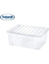 Tontarelli, Caja almacenajecon tapa 10l dodos, Transparente