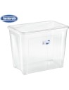 Tontarelli, Caja almacenaje 67 l con tapa combi, Transparente