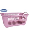 Cesta ropa con asas 35l cover line, Color Rosa