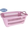Cesta ropa con asas 45l cover line, Color Rosa