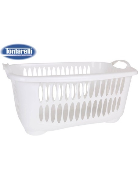 Cesta ropa con asas 45l cover line, Color Crema 37152 kiwiku.com