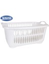 Cesta ropa con asas 45l cover line, Color Crema