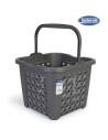 Cesta ropa cuadrada con asa 25l arianna, Color Gris