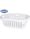 Cesta ropa ergonómica 50l hipster, Color Crema