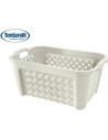 Cesta ropa 58x38x26cm arianna, Color Blanco