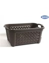 Cesta ropa 58x38x26cm arianna, Color Marrón