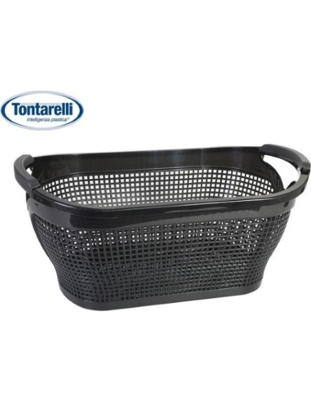 Cesta ropa 31l  ingrid, Color Negro 39431 kiwiku.com