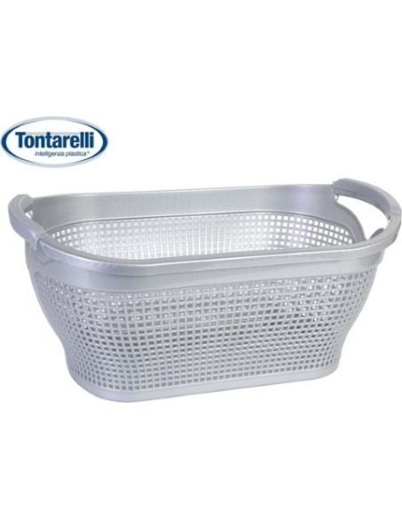 Cesta ropa 31l  ingrid, Color Plata 39037 kiwiku.com