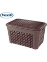 Cesta ropa con tapa 58x38x33cm arianna wenge