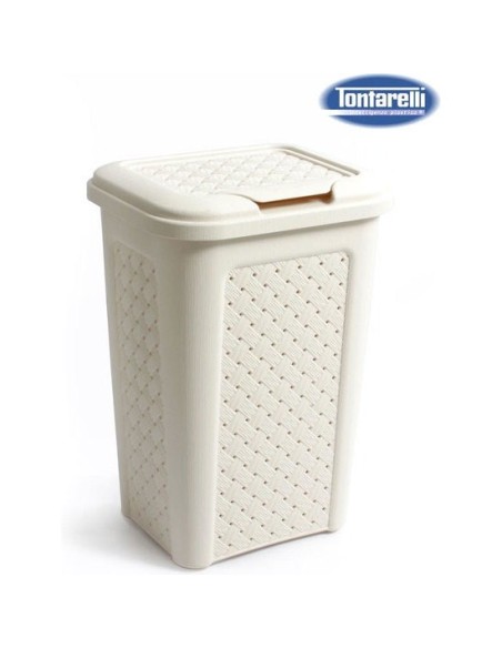 Papelera 10l arianna angora, Color Blanco 36594 kiwiku.com