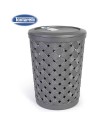 Papelera redonda 12 l arianna grafito, Color Gris