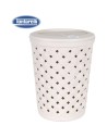 Papelera redonda 12 l arianna angora, Color Crema