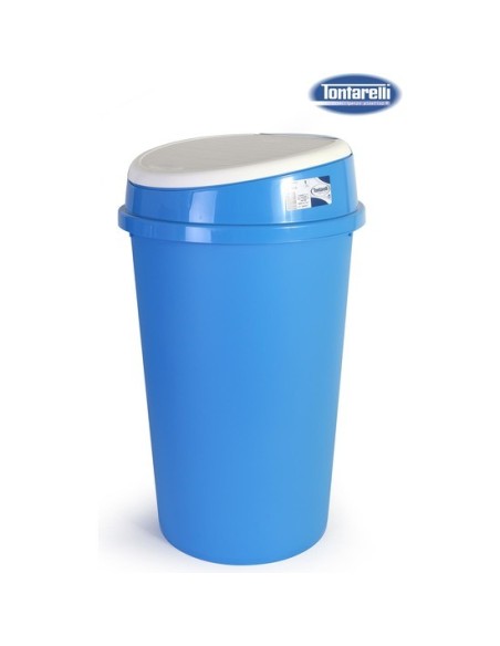 Papelera 45l bido, Color azul/crema 37053 kiwiku.com