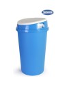 Papelera 45l bido, Color azul/crema