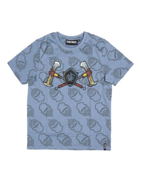 Camiseta corta single jersey fortnite, Color Gris 2200005058 kiwiku.com
