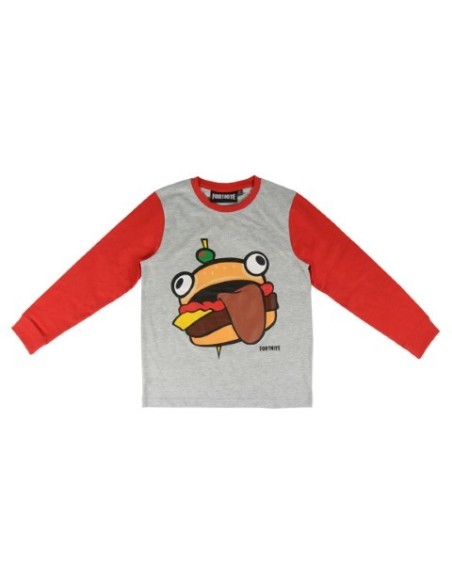Pijama largo single jersey fortnite, Color Rojo 2200005078 kiwiku.com