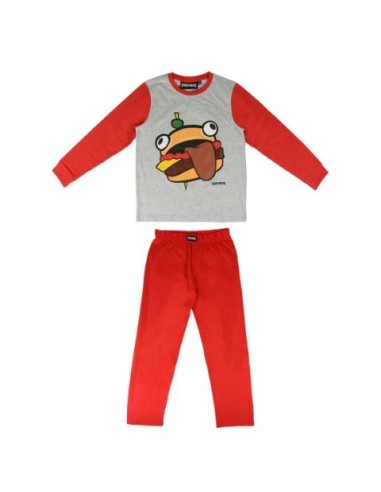 Pijama largo single jersey fortnite, Color Rojo 2200005078 kiwiku.com