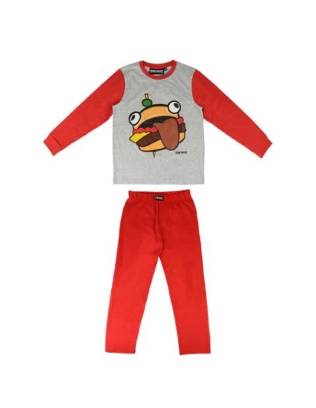 Pijama largo single jersey fortnite, Color Rojo 2200005078 kiwiku.com