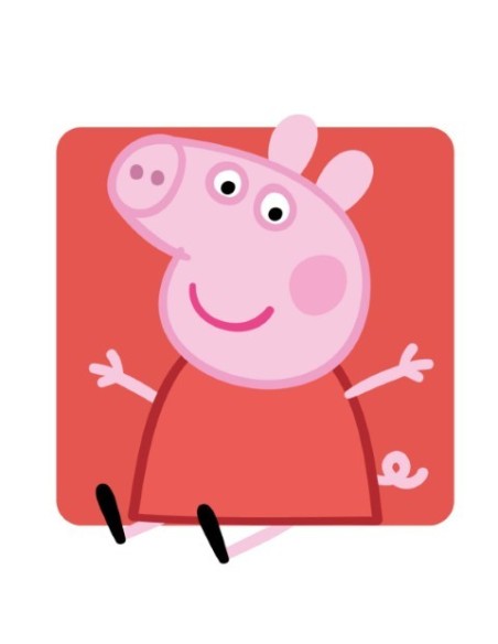 Cojin con aplicaciones peppa pig, Color Rosa, Talla 30X30 CM 2200004482 kiwiku.com