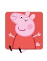 Cojin con aplicaciones peppa pig, Color Rosa, Talla 30X30 CM
