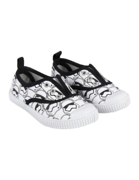 Zapatilla loneta baja star wars, Color Blanco 2300003573 kiwiku.com