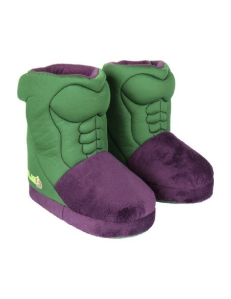 Zapatillas de casa bota avengers hulk, Color Verde 2300002330 kiwiku.com